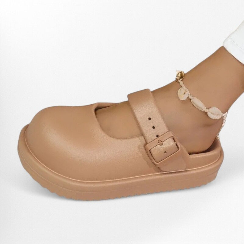 Sandales crème Podoways 35 Chocolate