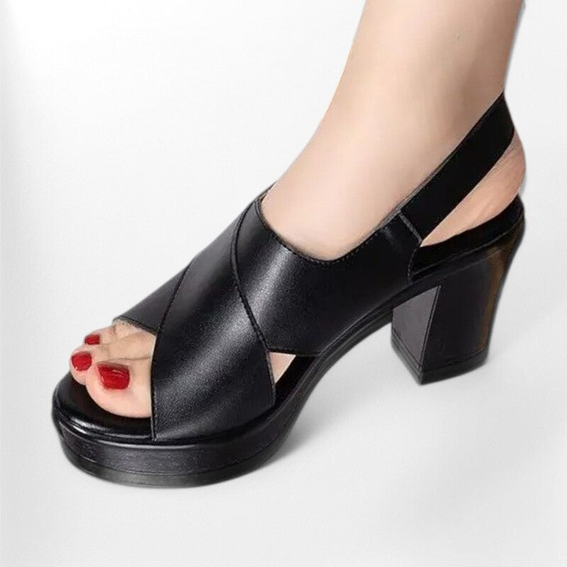 Sandales à talon tendance 2023 Podoways 36 Black