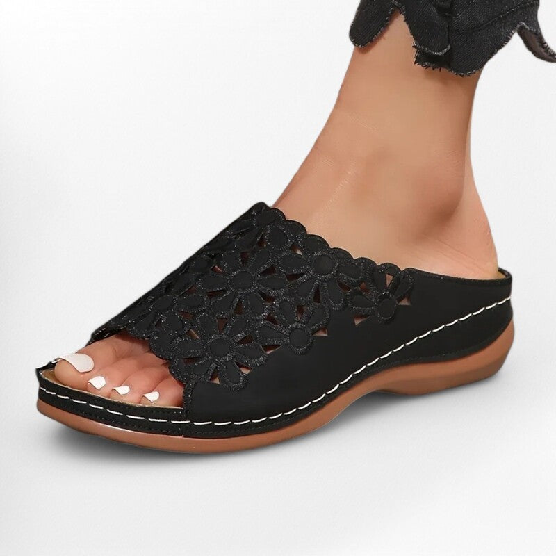 Sandales plates femmes Podoways 36 Black