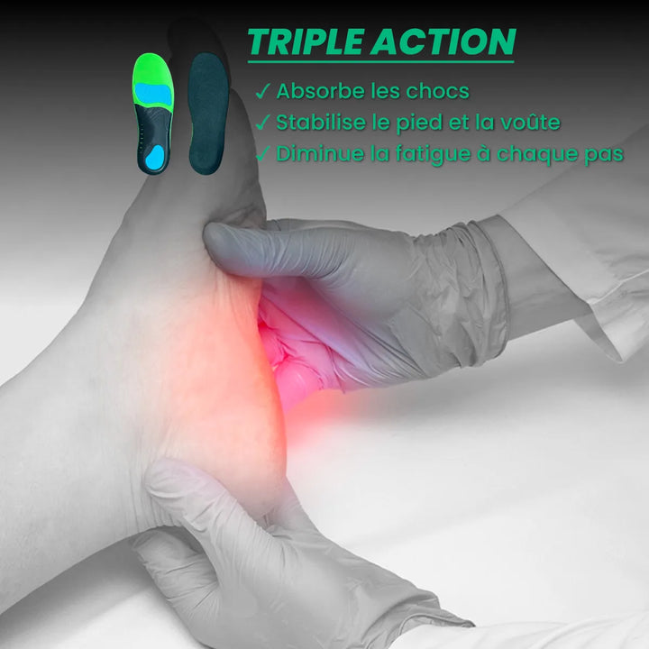 Semelles Orthopédiques contre la fasciite plantaire PODOWAYS