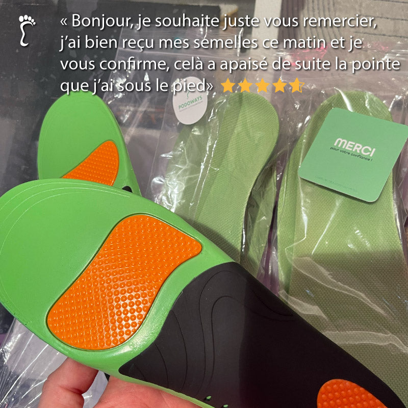 Semelles Orthopédiques contre les Douleurs Plantaires Semelles Orthopédiques PODOWAYS