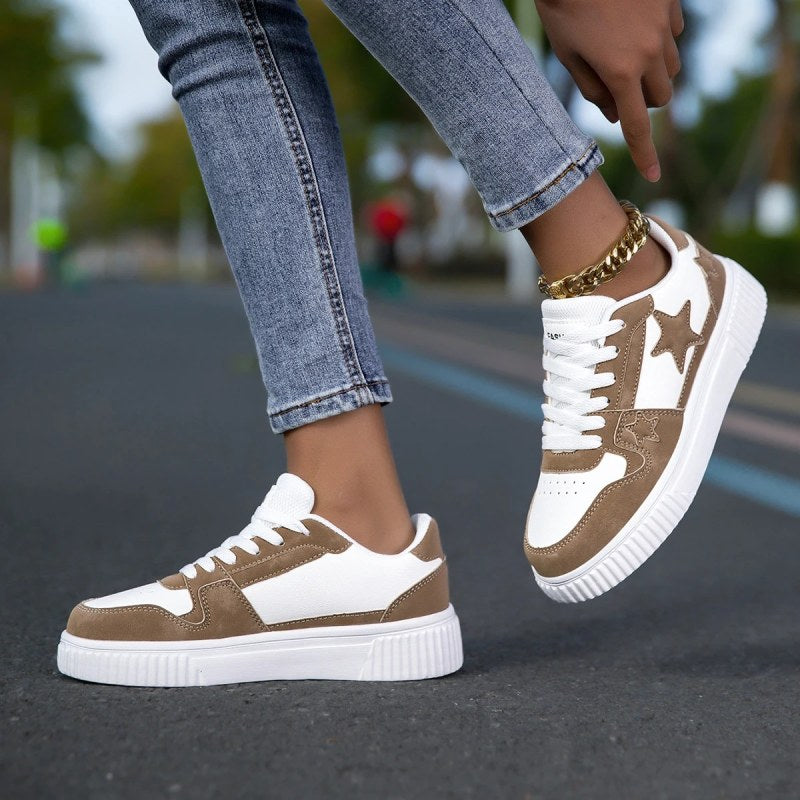 Sneakers femme design étoilé Podoways