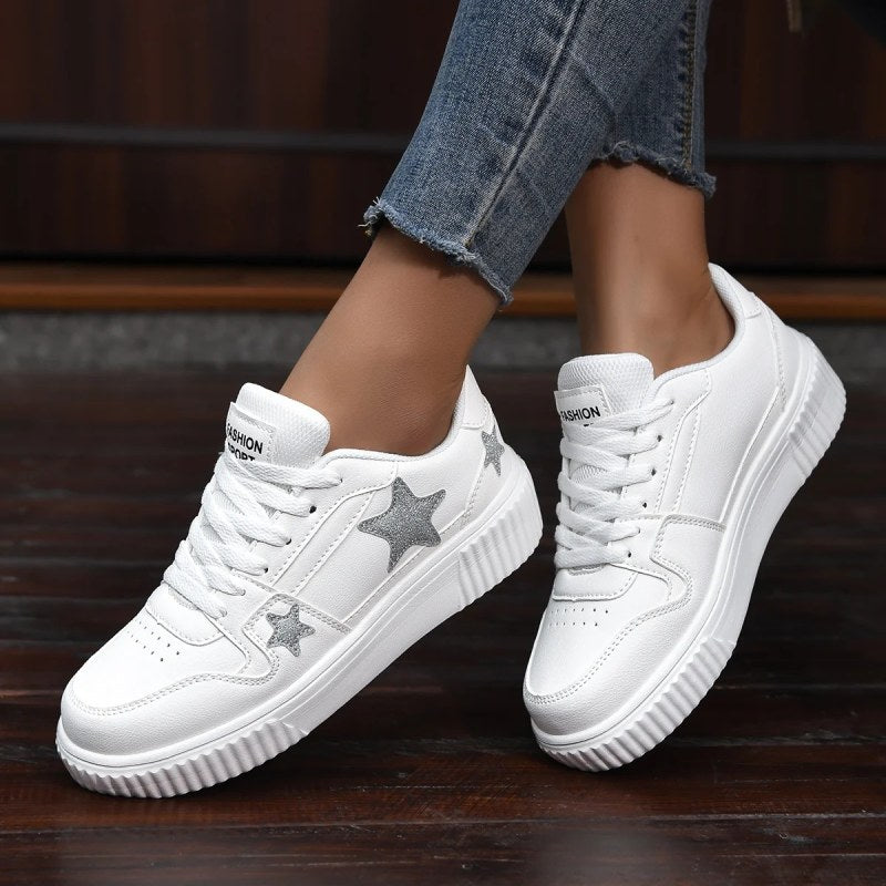 Sneakers femme design étoilé Podoways