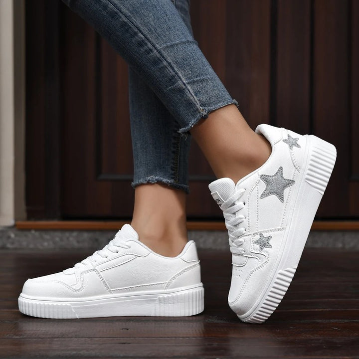 Sneakers femme design étoilé Podoways