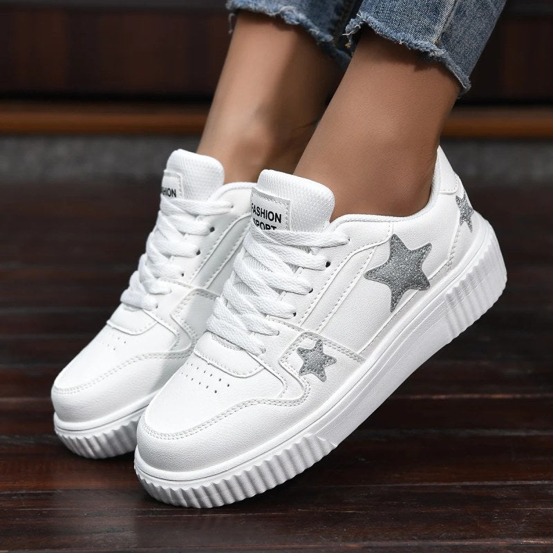 Sneakers femme design étoilé Podoways