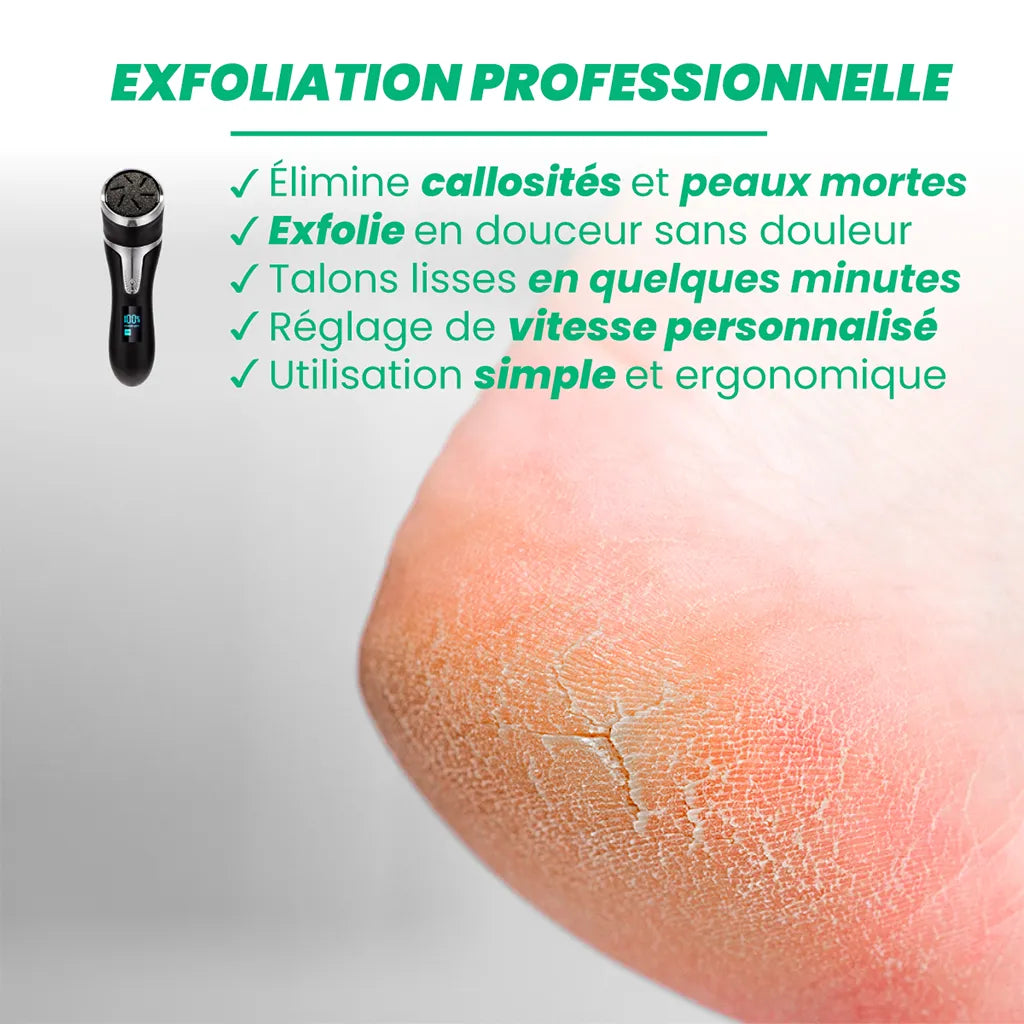 Râpe électrique pour pieds professionnelle Râpe à pied PODOWAYS